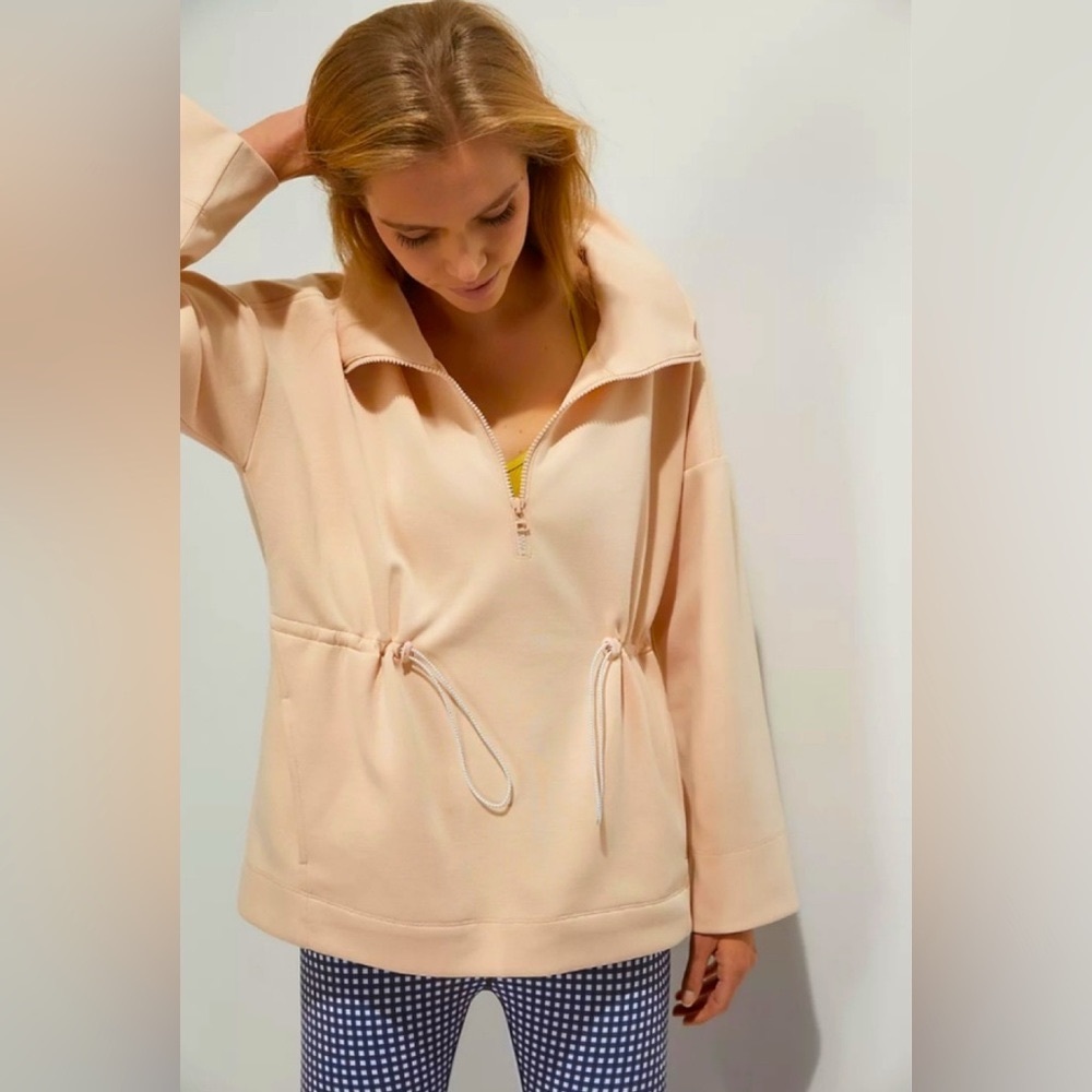 Anthropologie Freesia Quarter-Zip Pullover